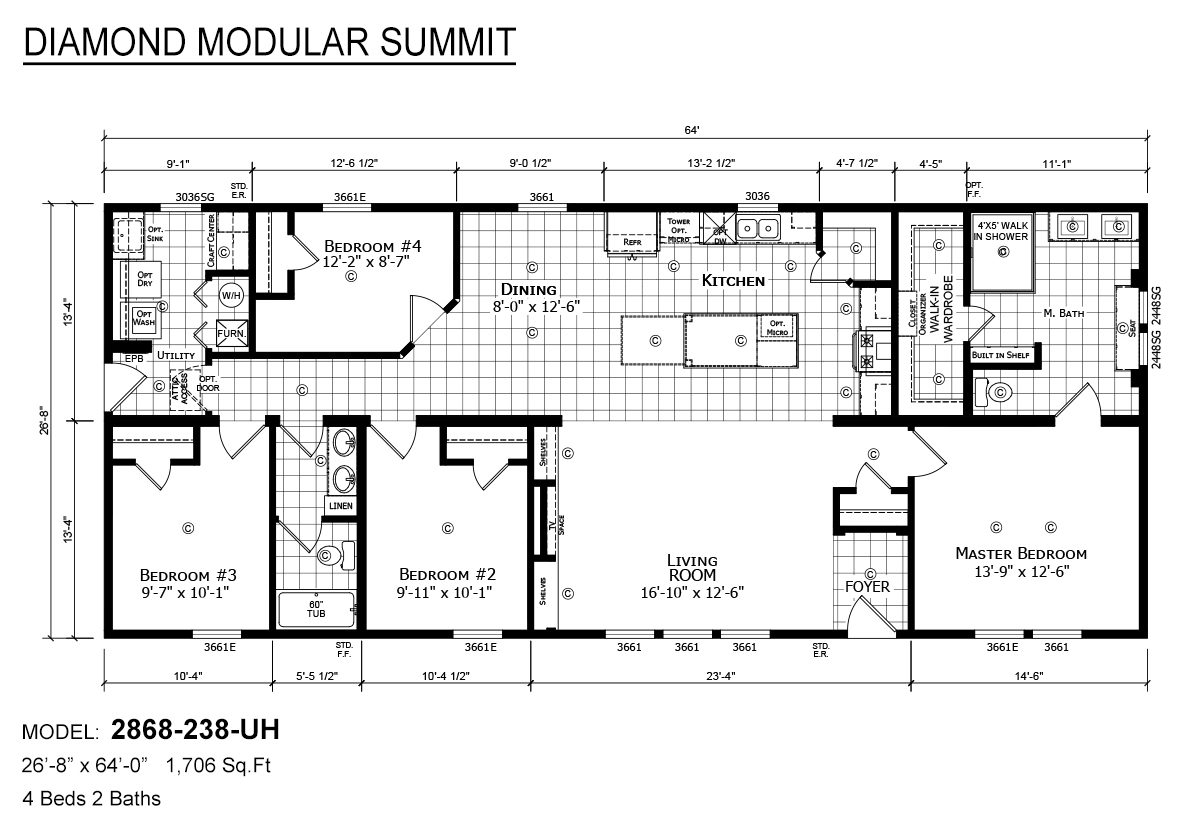 Diamond Modular Summit 2868238UH by Dutch Housing